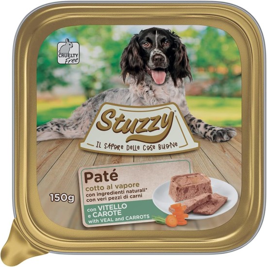 Stuzzy Mister Wet Puppy Food Chicken Pate and Meat in Pieces Total 3.3kg (22 Cups x 150g) Stuzzy Mister Wet Puppy Food Chicken Pate and Meat in Pieces Total 3.3kg (22 Cups x 150g)