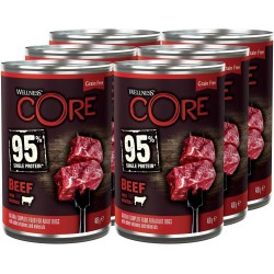 Wellness CORE 95 Percent, Dog Food Wet, Grain Free, High Meat Content, 6 x 400 g Wellness CORE 95 Percent, Dog Food Wet, Grain Free, High Meat Content, 6 x 400 g