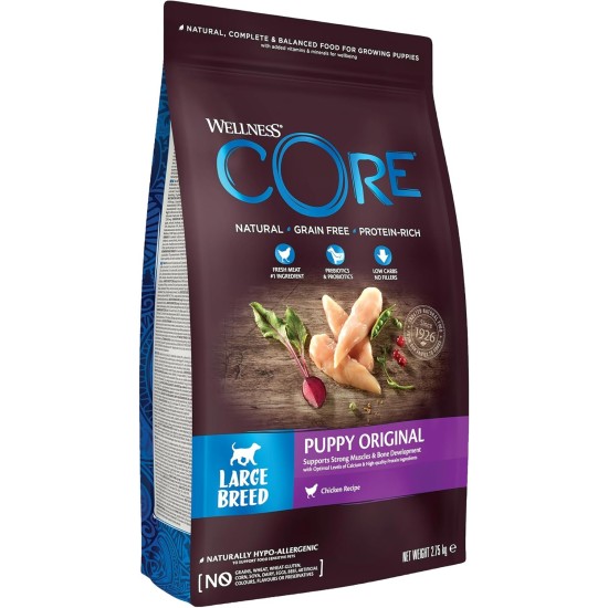 Wellness CORE 95 Percent, Dog Food Wet, Grain Free, High Meat Content, 6 x 400 g Wellness CORE 95 Percent, Dog Food Wet, Grain Free, High Meat Content, 6 x 400 g