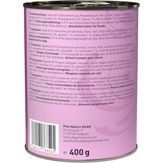 Wet Dog Food - N° 4 Chicken & Pheasant - Delicatessen Wet Food for Dogs & Puppies - Grain-Free & Sugar-Free - High Meat Content, 12 x 100 g Bags Wet Dog Food - N° 4 Chicken & Pheasant - Delicatessen Wet Food for Dogs & Puppies - Grain-Free & Sugar-Free - High Meat Content, 12 x 100 g Bags