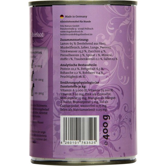 Wet Dog Food - N° 4 Chicken & Pheasant - Delicatessen Wet Food for Dogs & Puppies - Grain-Free & Sugar-Free - High Meat Content, 12 x 100 g Bags Wet Dog Food - N° 4 Chicken & Pheasant - Delicatessen Wet Food for Dogs & Puppies - Grain-Free & Sugar-Free - High Meat Content, 12 x 100 g Bags