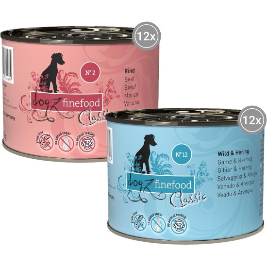 Wet Dog Food - N° 4 Chicken & Pheasant - Delicatessen Wet Food for Dogs & Puppies - Grain-Free & Sugar-Free - High Meat Content, 12 x 100 g Bags Wet Dog Food - N° 4 Chicken & Pheasant - Delicatessen Wet Food for Dogs & Puppies - Grain-Free & Sugar-Free - High Meat Content, 12 x 100 g Bags