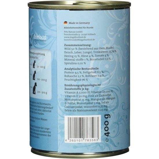 Wet Dog Food - N° 4 Chicken & Pheasant - Delicatessen Wet Food for Dogs & Puppies - Grain-Free & Sugar-Free - High Meat Content, 12 x 100 g Bags Wet Dog Food - N° 4 Chicken & Pheasant - Delicatessen Wet Food for Dogs & Puppies - Grain-Free & Sugar-Free - High Meat Content, 12 x 100 g Bags