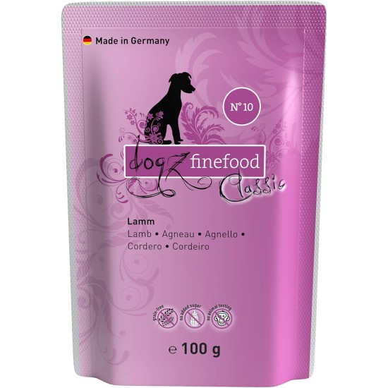 Wet Dog Food - N° 4 Chicken & Pheasant - Delicatessen Wet Food for Dogs & Puppies - Grain-Free & Sugar-Free - High Meat Content, 12 x 100 g Bags Wet Dog Food - N° 4 Chicken & Pheasant - Delicatessen Wet Food for Dogs & Puppies - Grain-Free & Sugar-Free - High Meat Content, 12 x 100 g Bags