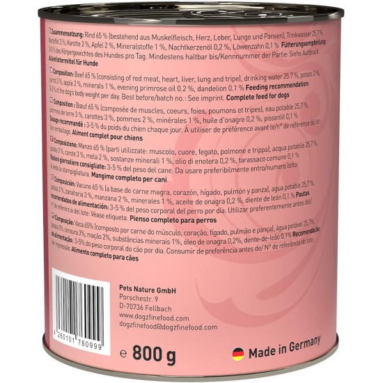 Wet Dog Food - N° 4 Chicken & Pheasant - Delicatessen Wet Food for Dogs & Puppies - Grain-Free & Sugar-Free - High Meat Content, 12 x 100 g Bags Wet Dog Food - N° 4 Chicken & Pheasant - Delicatessen Wet Food for Dogs & Puppies - Grain-Free & Sugar-Free - High Meat Content, 12 x 100 g Bags