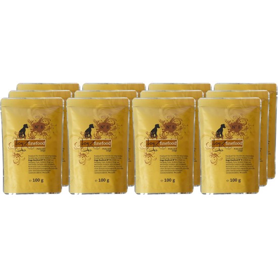 Wet Dog Food - N° 4 Chicken & Pheasant - Delicatessen Wet Food for Dogs & Puppies - Grain-Free & Sugar-Free - High Meat Content, 12 x 100 g Bags Wet Dog Food - N° 4 Chicken & Pheasant - Delicatessen Wet Food for Dogs & Puppies - Grain-Free & Sugar-Free - High Meat Content, 12 x 100 g Bags