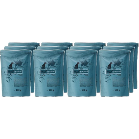 Wet Dog Food - N° 4 Chicken & Pheasant - Delicatessen Wet Food for Dogs & Puppies - Grain-Free & Sugar-Free - High Meat Content, 12 x 100 g Bags Wet Dog Food - N° 4 Chicken & Pheasant - Delicatessen Wet Food for Dogs & Puppies - Grain-Free & Sugar-Free - High Meat Content, 12 x 100 g Bags