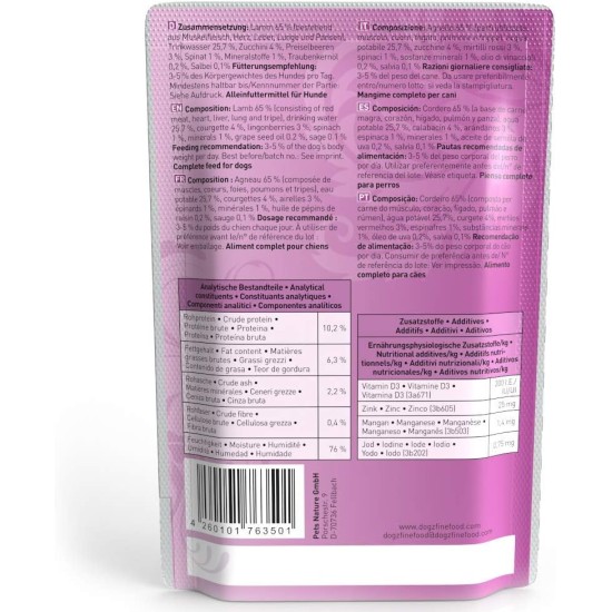 Wet Dog Food - N° 4 Chicken & Pheasant - Delicatessen Wet Food for Dogs & Puppies - Grain-Free & Sugar-Free - High Meat Content, 12 x 100 g Bags Wet Dog Food - N° 4 Chicken & Pheasant - Delicatessen Wet Food for Dogs & Puppies - Grain-Free & Sugar-Free - High Meat Content, 12 x 100 g Bags