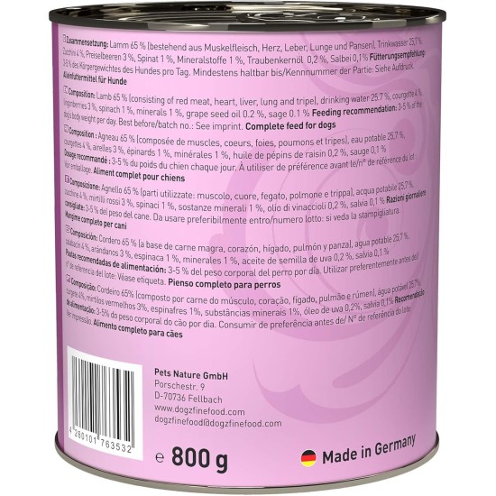 Wet Dog Food - N° 4 Chicken & Pheasant - Delicatessen Wet Food for Dogs & Puppies - Grain-Free & Sugar-Free - High Meat Content, 12 x 100 g Bags Wet Dog Food - N° 4 Chicken & Pheasant - Delicatessen Wet Food for Dogs & Puppies - Grain-Free & Sugar-Free - High Meat Content, 12 x 100 g Bags