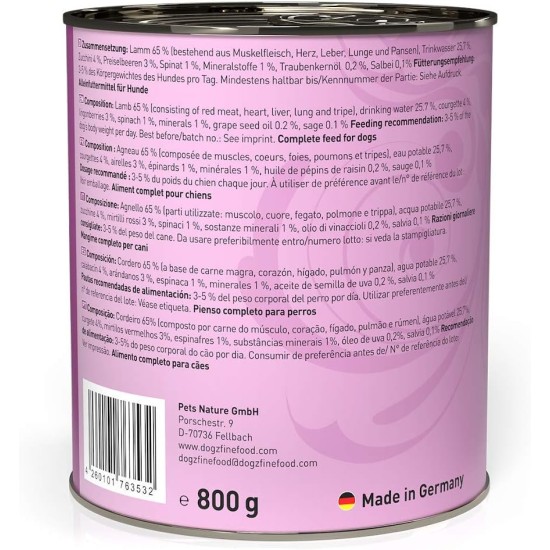 Wet Dog Food - N° 4 Chicken & Pheasant - Delicatessen Wet Food for Dogs & Puppies - Grain-Free & Sugar-Free - High Meat Content, 12 x 100 g Bags Wet Dog Food - N° 4 Chicken & Pheasant - Delicatessen Wet Food for Dogs & Puppies - Grain-Free & Sugar-Free - High Meat Content, 12 x 100 g Bags
