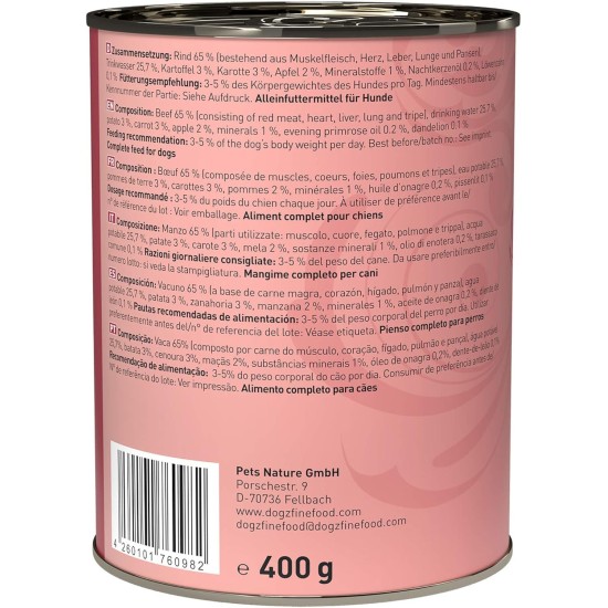 Wet Dog Food - N° 4 Chicken & Pheasant - Delicatessen Wet Food for Dogs & Puppies - Grain-Free & Sugar-Free - High Meat Content, 12 x 100 g Bags Wet Dog Food - N° 4 Chicken & Pheasant - Delicatessen Wet Food for Dogs & Puppies - Grain-Free & Sugar-Free - High Meat Content, 12 x 100 g Bags