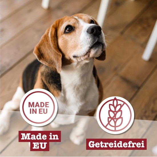 Wet Dog Food - N° 4 Chicken & Pheasant - Delicatessen Wet Food for Dogs & Puppies - Grain-Free & Sugar-Free - High Meat Content, 12 x 100 g Bags Wet Dog Food - N° 4 Chicken & Pheasant - Delicatessen Wet Food for Dogs & Puppies - Grain-Free & Sugar-Free - High Meat Content, 12 x 100 g Bags