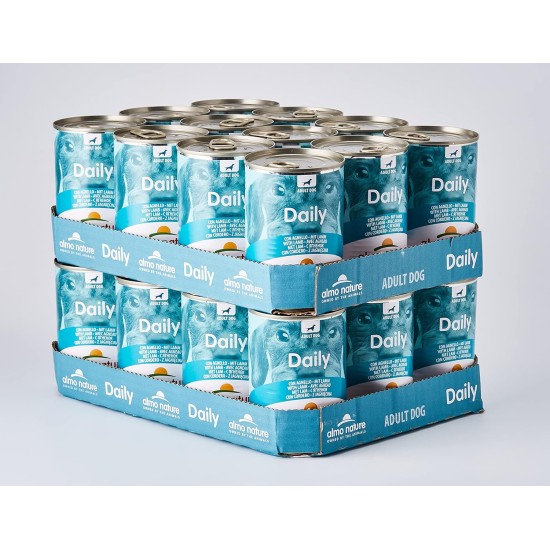 almo nature Daily Wet Food for Dogs with Beef Pack of 24 (24 x 400 g) almo nature Daily Wet Food for Dogs with Beef Pack of 24 (24 x 400 g)