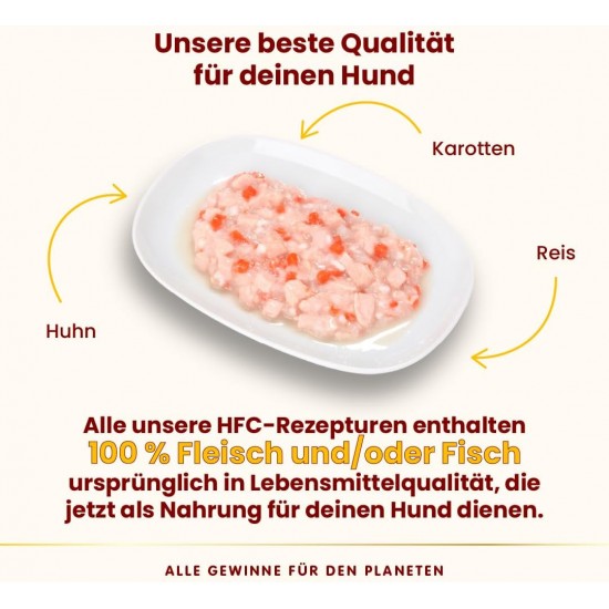 almo nature HFC Natural - Wet Food for Dogs with Chicken with Carrots and Rice Originally Food Grade and Are Now Used for Dog Food. almo nature HFC Natural - Wet Food for Dogs with Chicken with Carrots and Rice Originally Food Grade and Are Now Used for Dog Food.