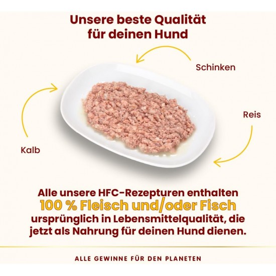 almo nature HFC Natural - Wet Food for Dogs with Chicken with Carrots and Rice Originally Food Grade and Are Now Used for Dog Food. almo nature HFC Natural - Wet Food for Dogs with Chicken with Carrots and Rice Originally Food Grade and Are Now Used for Dog Food.