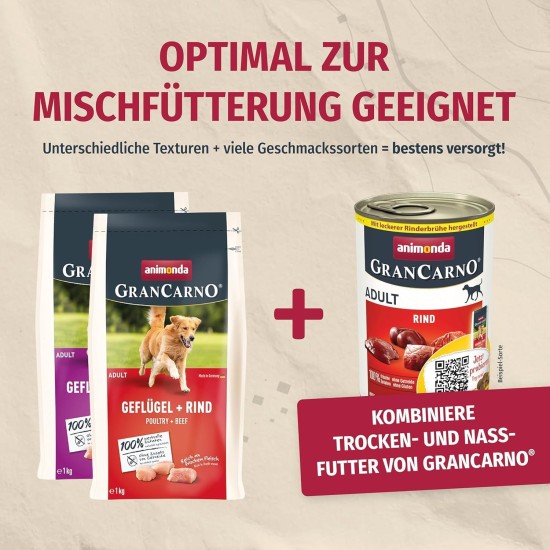 animonda Gran Carno Adult Dog Food, Wet Food for Adult Dogs, Mix 3, 6 x 800 g animonda Gran Carno Adult Dog Food, Wet Food for Adult Dogs, Mix 3, 6 x 800 g