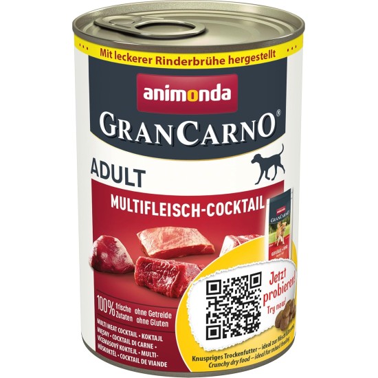 animonda Gran Carno Adult Dog Food, Wet Food for Adult Dogs, Mix 3, 6 x 800 g animonda Gran Carno Adult Dog Food, Wet Food for Adult Dogs, Mix 3, 6 x 800 g