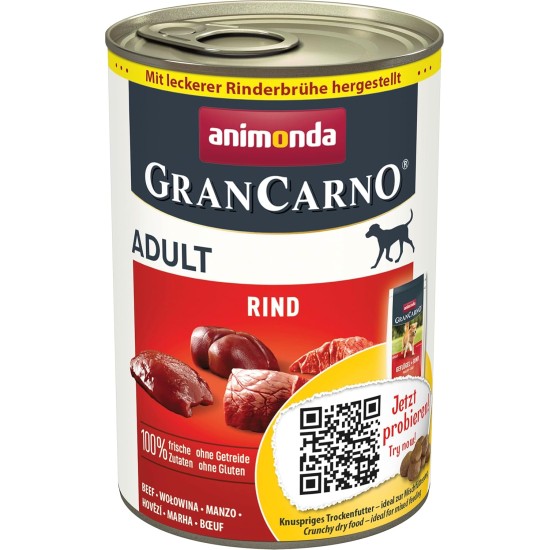 animonda GranCarno Adult Dog Food, Wet Dog Food for Adult Dogs, Beef & Lamb, 6 x 800 g animonda GranCarno Adult Dog Food, Wet Dog Food for Adult Dogs, Beef & Lamb, 6 x 800 g