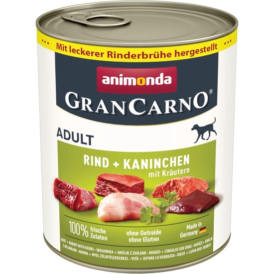 animonda GranCarno Adult Dog Food, Wet Dog Food for Adult Dogs, Beef & Lamb, 6 x 800 g animonda GranCarno Adult Dog Food, Wet Dog Food for Adult Dogs, Beef & Lamb, 6 x 800 g