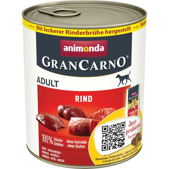 animonda GranCarno Adult Dog Food, Wet Dog Food for Adult Dogs, Beef & Lamb, 6 x 800 g animonda GranCarno Adult Dog Food, Wet Dog Food for Adult Dogs, Beef & Lamb, 6 x 800 g