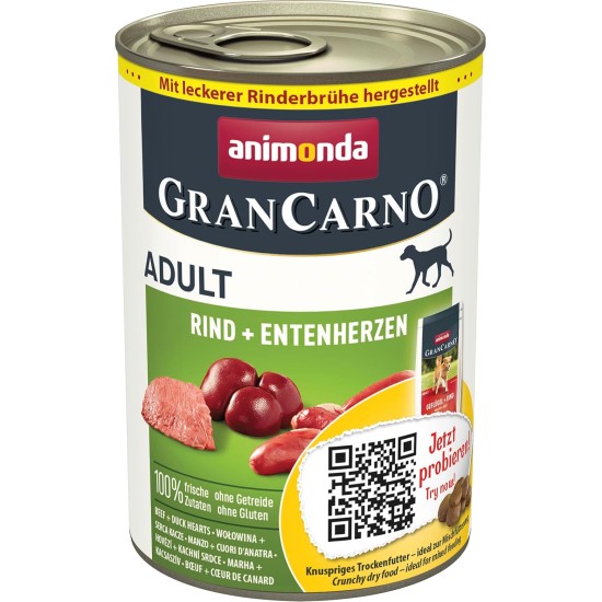 animonda GranCarno Adult Dog Food, Wet Dog Food for Adult Dogs, Beef & Lamb, 6 x 800 g animonda GranCarno Adult Dog Food, Wet Dog Food for Adult Dogs, Beef & Lamb, 6 x 800 g