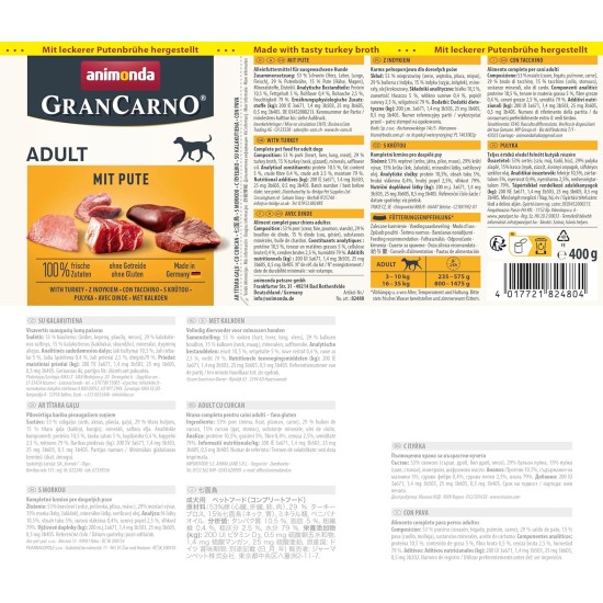 animonda GranCarno Adult Dog Food, Wet Dog Food for Adult Dogs, Beef & Lamb, 6 x 800 g animonda GranCarno Adult Dog Food, Wet Dog Food for Adult Dogs, Beef & Lamb, 6 x 800 g