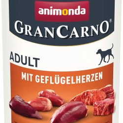 animonda GranCarno Adult Dog Food, Wet Food for Adult Dogs, with Poultry Hearts, 6 x 400 g animonda GranCarno Adult Dog Food, Wet Food for Adult Dogs, with Poultry Hearts, 6 x 400 g