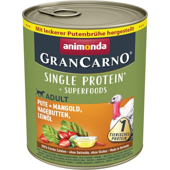 animonda GranCarno Adult Superfoods, Wet Food for Adult Dogs animonda GranCarno Adult Superfoods, Wet Food for Adult Dogs
