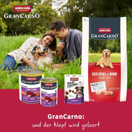animonda GranCarno Senior Wet Food for Older Dogs from 7 Years, Various Types and Sizes, 6 x 800 g animonda GranCarno Senior Wet Food for Older Dogs from 7 Years, Various Types and Sizes, 6 x 800 g