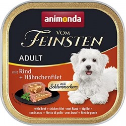 animonda Vom Feinsten Adult Dog Food, Wet Food for Adult Dogs, Gourmet Core with Beef and Chicken Fillet, 150 g animonda Vom Feinsten Adult Dog Food, Wet Food for Adult Dogs, Gourmet Core with Beef and Chicken Fillet, 150 g
