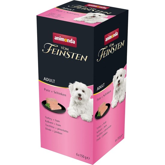 animonda Vom Feinsten Adult Dog Food, Wet Food for Adult Dogs, Gourmet Variety, 22 x 150 g animonda Vom Feinsten Adult Dog Food, Wet Food for Adult Dogs, Gourmet Variety, 22 x 150 g