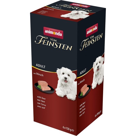 animonda Vom Feinsten Adult Dog Food, Wet Food for Adult Dogs, Gourmet Variety, 22 x 150 g animonda Vom Feinsten Adult Dog Food, Wet Food for Adult Dogs, Gourmet Variety, 22 x 150 g