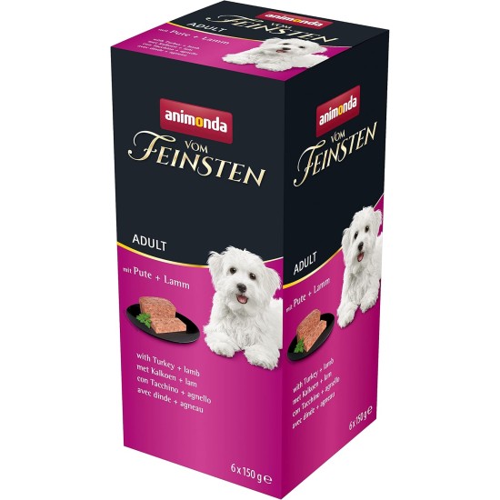 animonda Vom Feinsten Adult Dog Food, Wet Food for Adult Dogs, Gourmet Variety, 22 x 150 g animonda Vom Feinsten Adult Dog Food, Wet Food for Adult Dogs, Gourmet Variety, 22 x 150 g