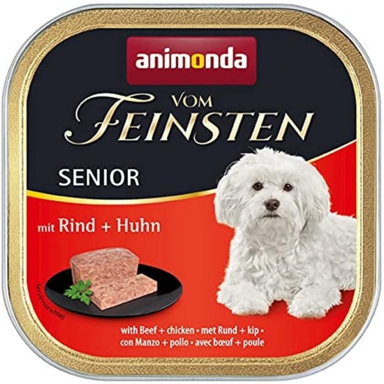 animonda the finest senior wet dog food with poultry and lamb (6 x 150 g), dog food from 7 years by animonda, without cereals and sugar, with fresh, meat ingredients animonda the finest senior wet dog food with poultry and lamb (6 x 150 g), dog food from 7 years by animonda, without cereals and sugar, with fresh, meat ingredients