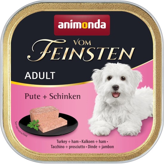 animonda vom Feinsten Wet Dog Food with Gourmet Core with Chicken + Liver (22 x 150 g), Grain-Free Dog Food without Sugar animonda vom Feinsten Wet Dog Food with Gourmet Core with Chicken + Liver (22 x 150 g), Grain-Free Dog Food without Sugar