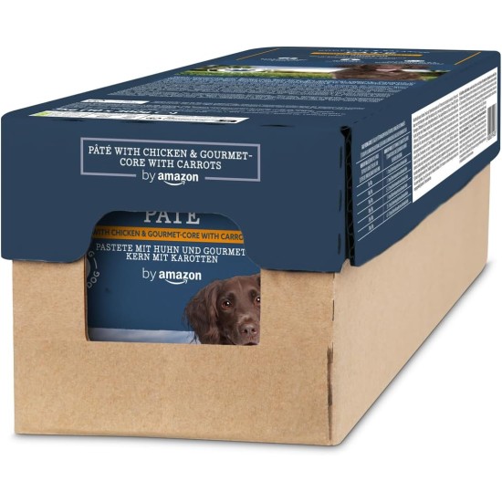 by Amazon 10 x Wet Dog Food with Chicken and Gourmet Core with Carrots and Pasta 300g (Previously Lifelong) by Amazon 10 x Wet Dog Food with Chicken and Gourmet Core with Carrots and Pasta 300g (Previously Lifelong)