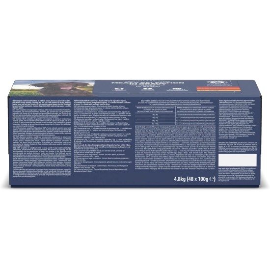 by Amazon Complete Food for Adult Dogs, Meat Selection in Sauce, 4.8 kg (48 Packs of 100 g) by Amazon Complete Food for Adult Dogs, Meat Selection in Sauce, 4.8 kg (48 Packs of 100 g)