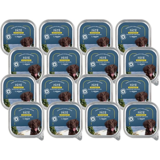 by Amazon Dog Food Pate with Poultry 300g Pack of 10 (previously Lifelong!) by Amazon Dog Food Pate with Poultry 300g Pack of 10 (previously Lifelong!)