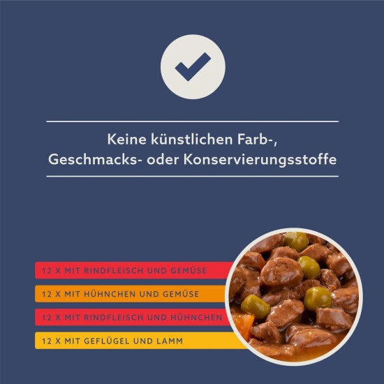 by Amazon Lifelong Complete Food for Adult Dogs, Meat Selection in Sauce, 1.2 kg (12 Packs of 100 g) by Amazon Lifelong Complete Food for Adult Dogs, Meat Selection in Sauce, 1.2 kg (12 Packs of 100 g)