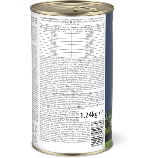 by Amazon Wet Dog Food Pieces with Beef in Sauce, 6 x 1.24 kg by Amazon Wet Dog Food Pieces with Beef in Sauce, 6 x 1.24 kg
