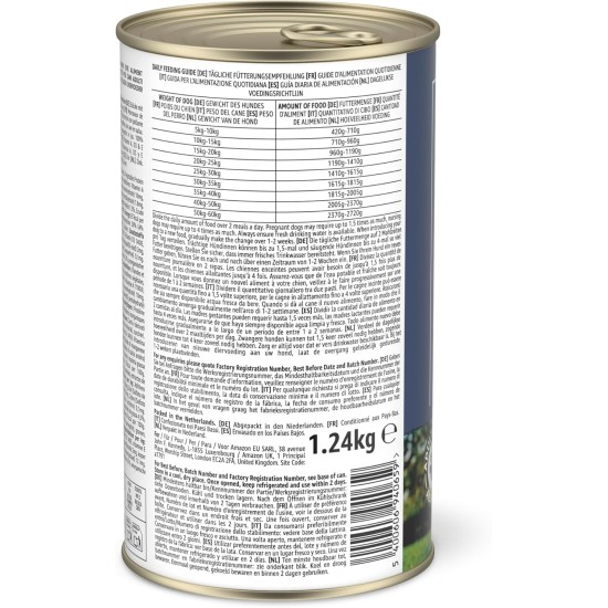 by Amazon Wet Dog Food Pieces with Poultry in Sauce, 1.24 kg by Amazon Wet Dog Food Pieces with Poultry in Sauce, 1.24 kg