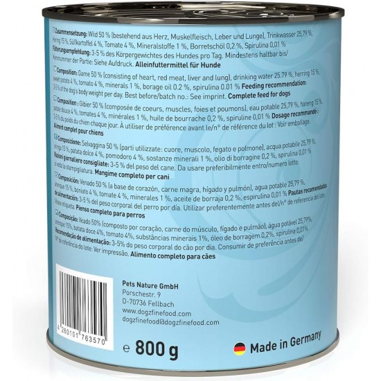 dogz finefood Wet Dog Food - N° 2 Beef - Delicatessen Wet Food for Dogs & Puppies - Grain-Free & Sugar-Free - High Meat Content, 12 x 100 g Bags dogz finefood Wet Dog Food - N° 2 Beef - Delicatessen Wet Food for Dogs & Puppies - Grain-Free & Sugar-Free - High Meat Content, 12 x 100 g Bags