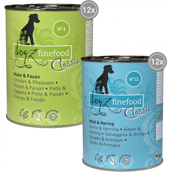 dogz finefood Wet Dog Food - N° 2 Beef - Delicatessen Wet Food for Dogs & Puppies - Grain-Free & Sugar-Free - High Meat Content, 12 x 100 g Bags dogz finefood Wet Dog Food - N° 2 Beef - Delicatessen Wet Food for Dogs & Puppies - Grain-Free & Sugar-Free - High Meat Content, 12 x 100 g Bags