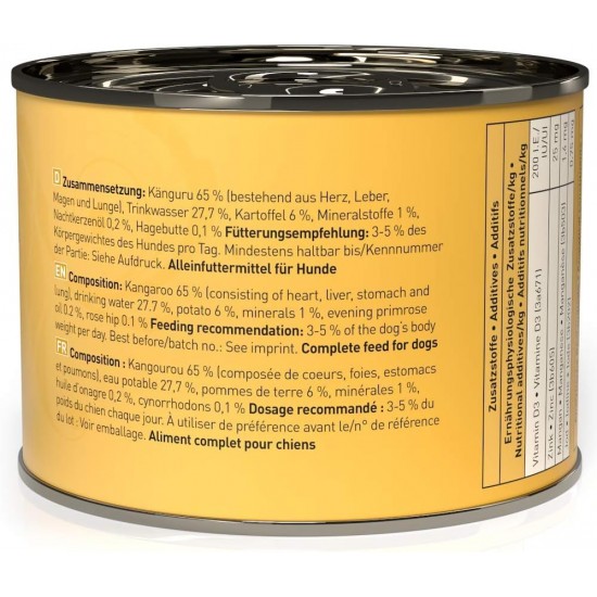 dogz finefood Wet Dog Food - N° 2 Beef - Delicatessen Wet Food for Dogs & Puppies - Grain-Free & Sugar-Free - High Meat Content, 12 x 100 g Bags dogz finefood Wet Dog Food - N° 2 Beef - Delicatessen Wet Food for Dogs & Puppies - Grain-Free & Sugar-Free - High Meat Content, 12 x 100 g Bags