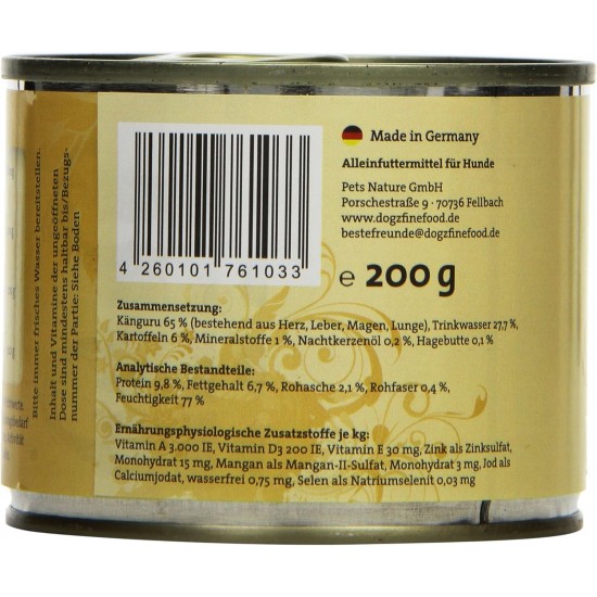 dogz finefood Wet Dog Food - N° 2 Beef - Delicatessen Wet Food for Dogs & Puppies - Grain-Free & Sugar-Free - High Meat Content, 12 x 100 g Bags dogz finefood Wet Dog Food - N° 2 Beef - Delicatessen Wet Food for Dogs & Puppies - Grain-Free & Sugar-Free - High Meat Content, 12 x 100 g Bags