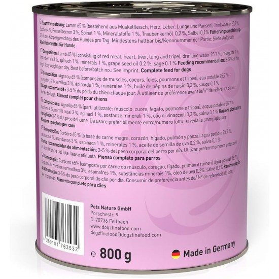 dogz finefood Wet Dog Food - N° 2 Beef - Delicatessen Wet Food for Dogs & Puppies - Grain-Free & Sugar-Free - High Meat Content, 12 x 100 g Bags dogz finefood Wet Dog Food - N° 2 Beef - Delicatessen Wet Food for Dogs & Puppies - Grain-Free & Sugar-Free - High Meat Content, 12 x 100 g Bags