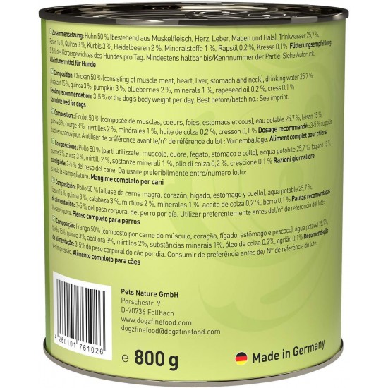 dogz finefood Wet Dog Food - N° 2 Beef - Delicatessen Wet Food for Dogs & Puppies - Grain-Free & Sugar-Free - High Meat Content, 12 x 100 g Bags dogz finefood Wet Dog Food - N° 2 Beef - Delicatessen Wet Food for Dogs & Puppies - Grain-Free & Sugar-Free - High Meat Content, 12 x 100 g Bags