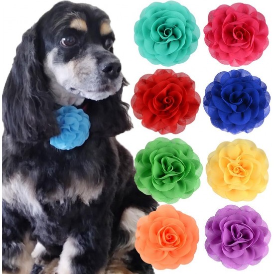 10pcs 8cm Small Pet Bow Tie Flowers Dog Collar Charms Colorful Cat Collar Flowers Soft Chiffon Flower Embellishments Dog Collar Accessories for Cats Dogs Pets 8cm No, No Gemstone 10pcs 8cm Small Pet Bow Tie Flowers Dog Collar Charms Colorful Cat Collar Flowers Soft Chiffon Flower Embellishments Dog Collar Accessories for Cats Dogs Pets 8cm No, No Gemstone