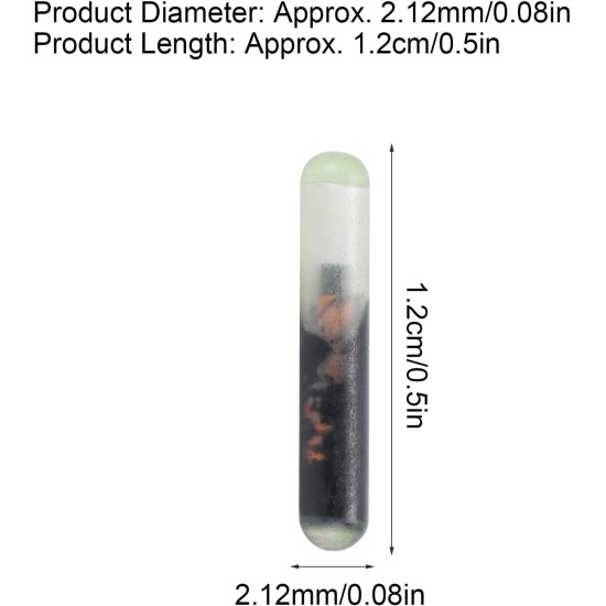10pcs/set Antistatic Microchip Dog Chips 2.12mm Glass Pet Microchip Standard Antibacterial Animal Chip Implants Biological Electronic Marking for Identification Biomarkers 10pcs/set Antistatic Microchip Dog Chips 2.12mm Glass Pet Microchip Standard Antibacterial Animal Chip Implants Biological Electronic Marking for Identification Biomarkers