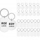 30 STK Edelstahl Anhänger Blanko Hundemarken, Metall Edelstahl Schlüsselanhänger Rohlinge, Leere Anhänger Beschriftbar Gravur für DIY Cat Dog Tags, + 30 Schlüsselringe (15 runde, 15 rechteckige) 30 STK Edelstahl Anhänger Blanko Hundemarken, Metall Edelstahl Schlüsselanhänger Rohlinge, Leere Anhänger Beschriftbar Gravur für DIY Cat Dog Tags, + 30 Schlüsselringe (15 runde, 15 rechteckige)